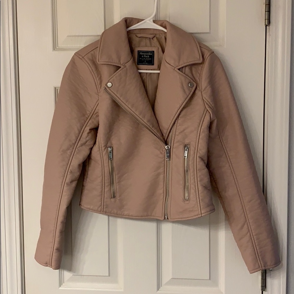Abercrombie faux leather jacket